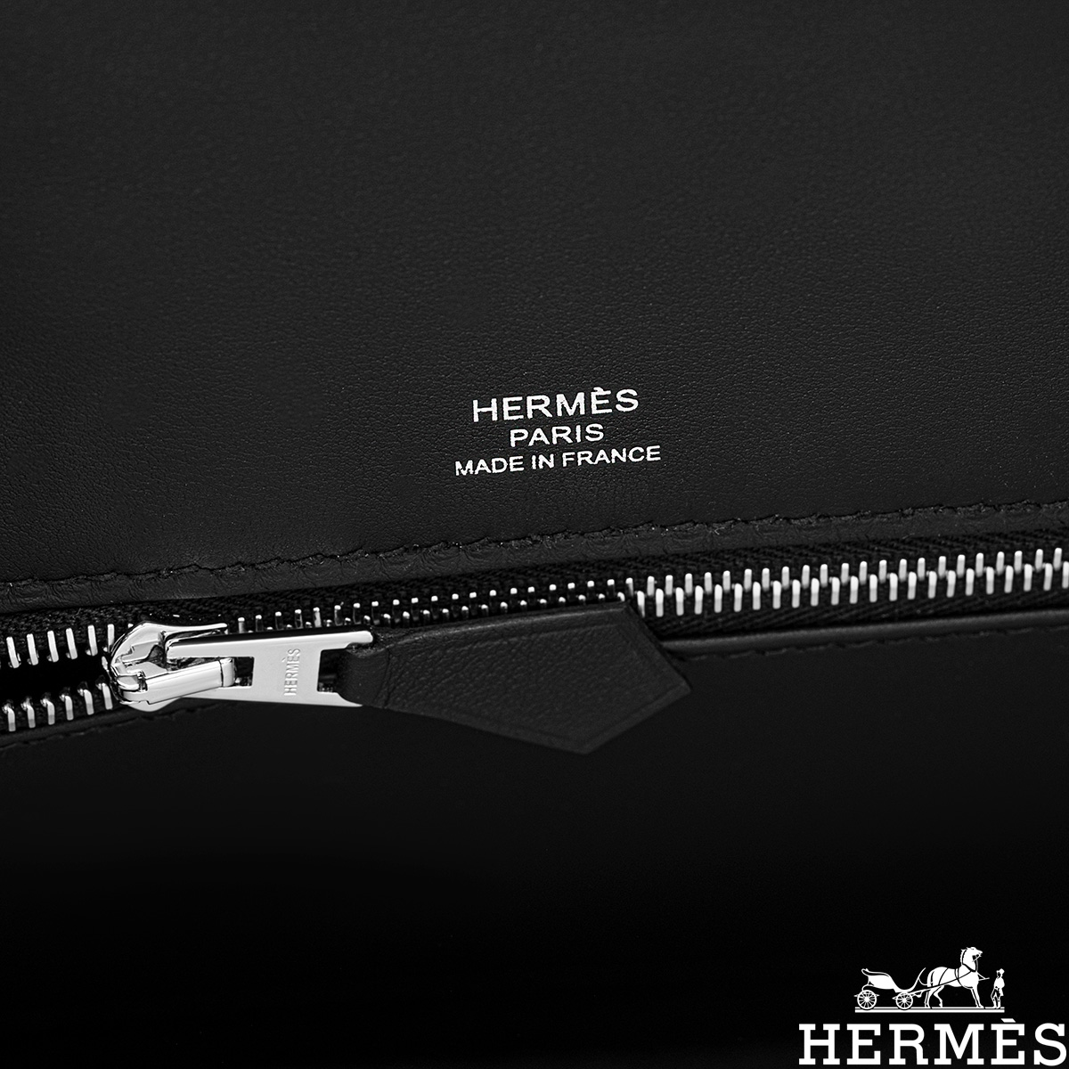 Hermès Shadow Birkin 25cm Black Swift PHW